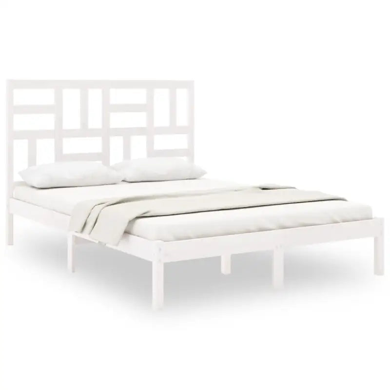 Houten bedframe van massief grenenhout voor een moderne slaapkamer - Bedden & bedframes