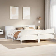 Houten bedframe van massief grenenhout voor een moderne slaapkamer - Bedden & bedframes
