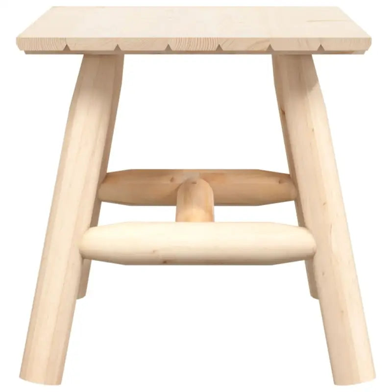 Houten bijzettafel van massief vurenhout met houten frame - Modulaire tuinbanken