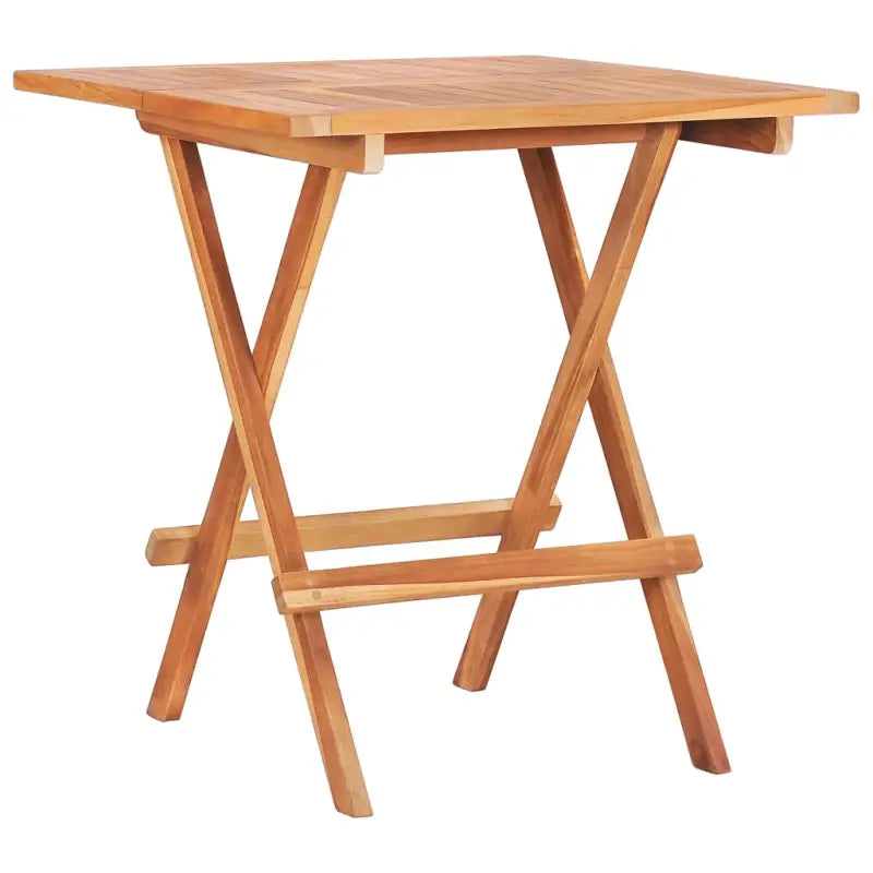 Houten bistroset met fijn geschuurd teakhout en afmetingen voor tafel en stoel - Tuinsets