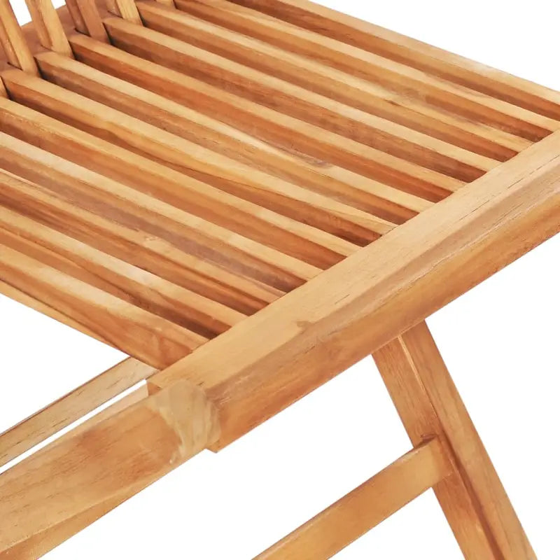Houten bistroset met fijn geschuurd teakhout en afmetingen voor tafel en stoel - Tuinsets