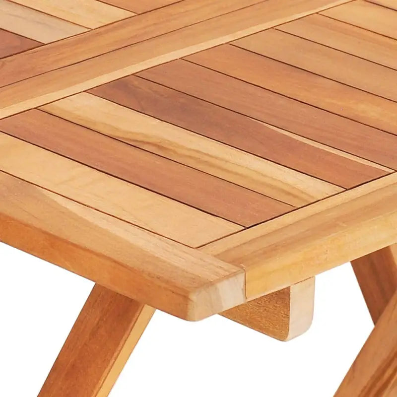 Houten bistroset met fijn geschuurd teakhout en afmetingen voor tafel en stoel - Tuinsets