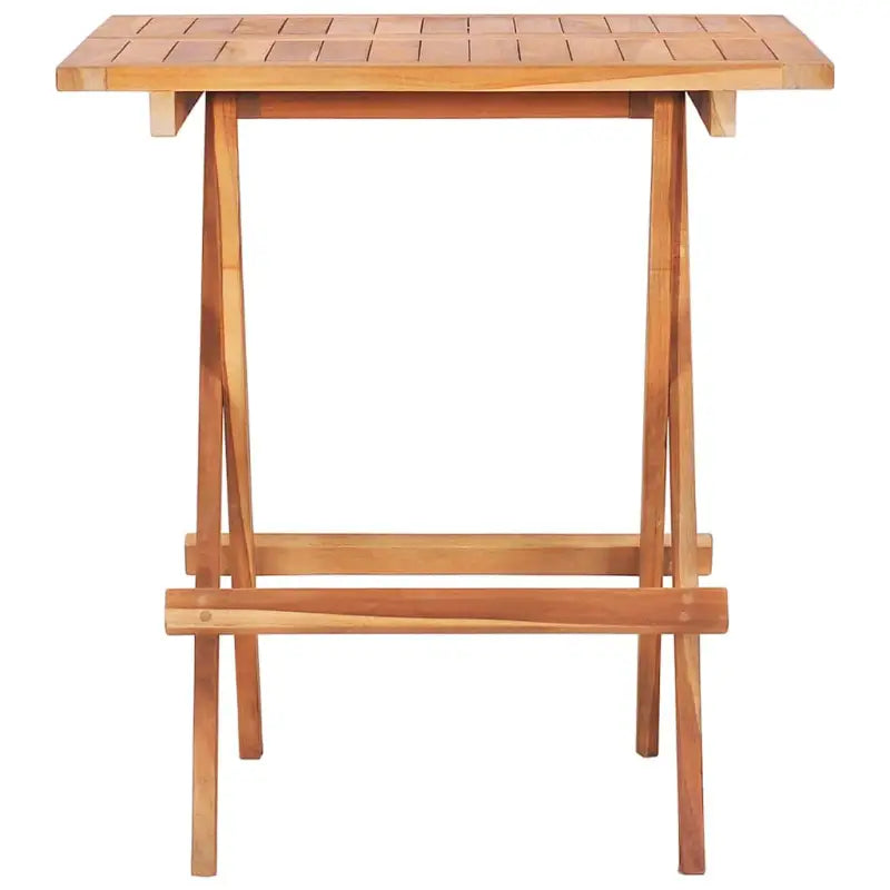 Houten bistroset met fijn geschuurd teakhout en afmetingen voor tafel en stoel - Tuinsets