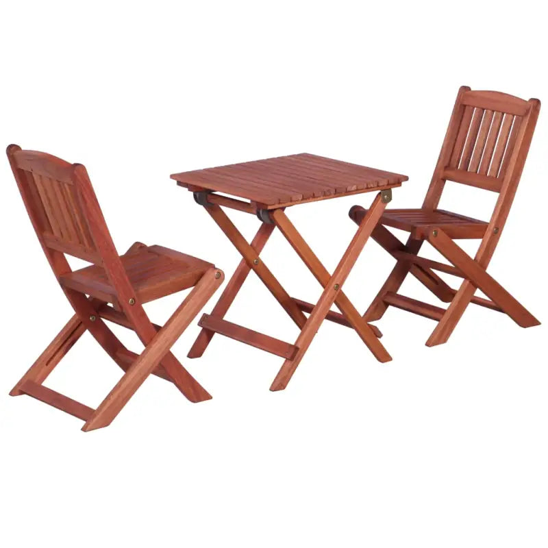 Houten bistroset voor kinderen van massief eucalyptushout levering bevat - zonder bankje - Tuinsets