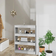 Houten boekenkast in grijs sonoma met bewerkt hout voor stijlvol interieur - Grijs sonoma / 1 - Boekenkasten