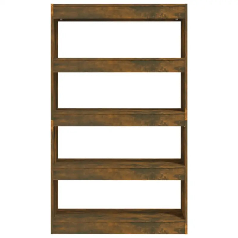 Houten boekenkast van gerookt eiken met strak klassiek ontwerp - Boekenkasten