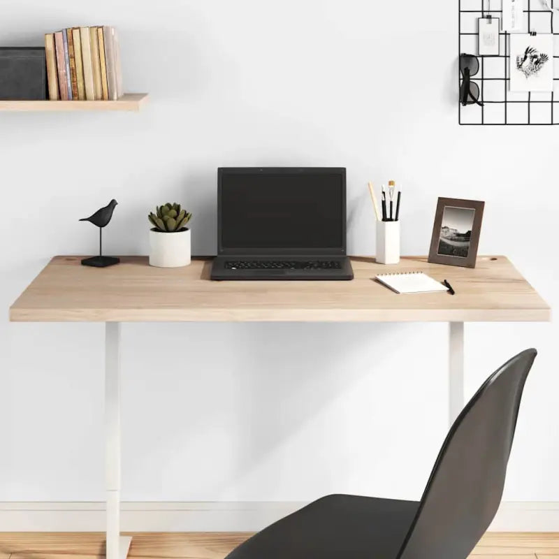 Houten bureaublad van massief grenenhout voor uw bureau meubelstijl - Naturel / 100 x 50 x 2.5 cm - Onderdelen