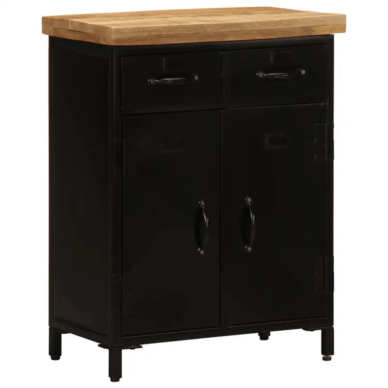 Houten dressoir met massief mangohout en stevig tafelblad - 55 x 30 x 71 cm / 1 - Dressoirs & buffetkasten
