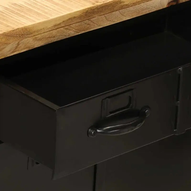 Houten dressoir met massief mangohout en stevig tafelblad - 55 x 30 x 71 cm / 1 - Dressoirs & buffetkasten