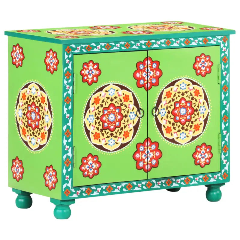 Houten dressoir van massief mangohout met meerkleurige afwerking - Dressoirs & buffetkasten
