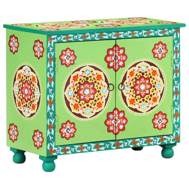 Houten dressoir van massief mangohout met meerkleurige afwerking - Dressoirs & buffetkasten