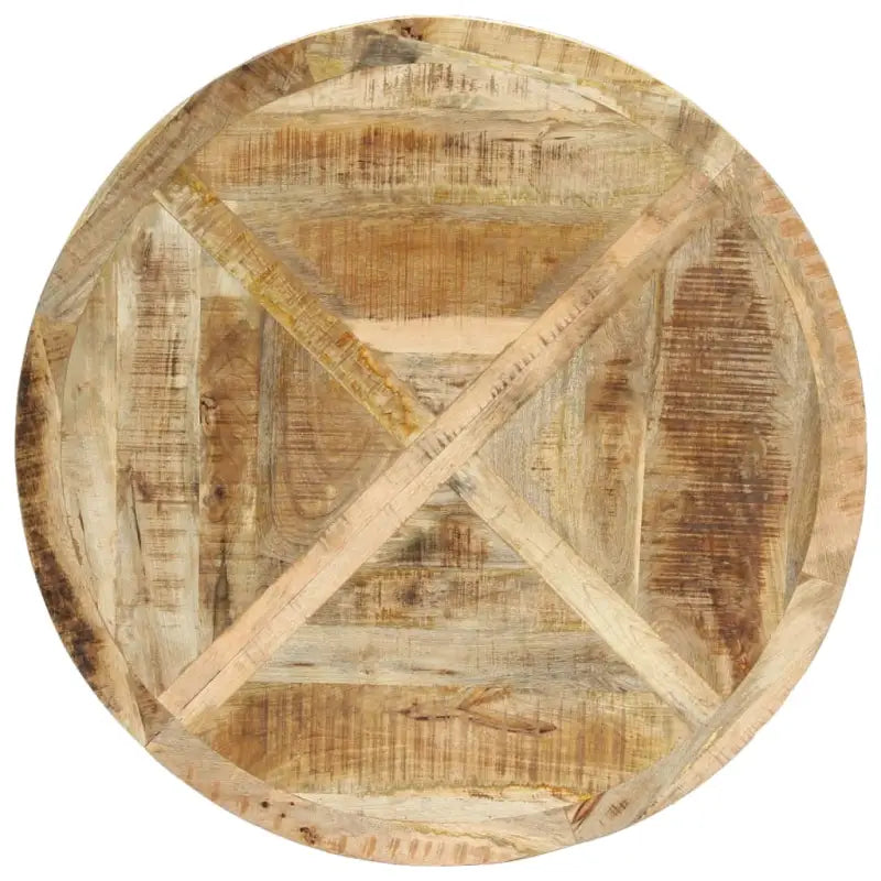 Houten eettafel met massief mangohout en 3-potige basis - Eettafels