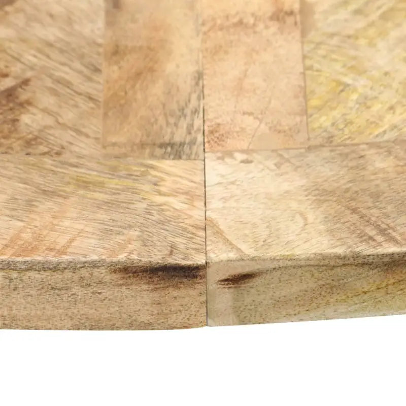 Houten eettafel met massief mangohout en 3-potige basis - Eettafels