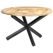 Houten eettafel met massief mangohout en 3-potige basis - Eettafels