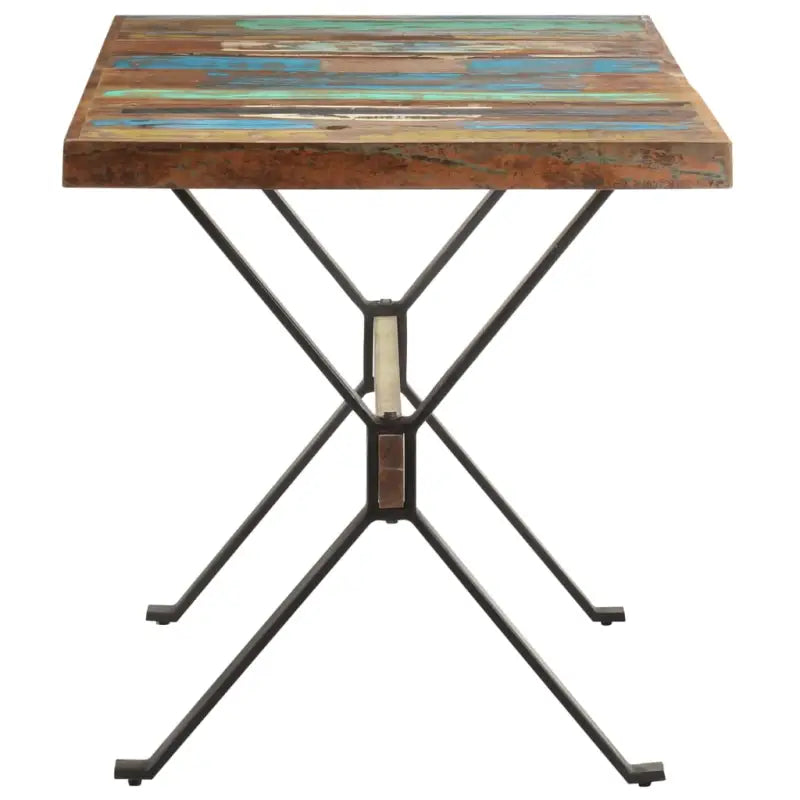 Houten eettafel van massief gerecycled hout in industriële stijl - Eettafels