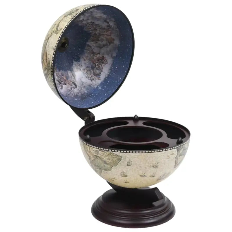 Houten Globebar met draaibare bar voor wijn en drankopslag - Groen / 1 - Wijnkasten & drankkasten
