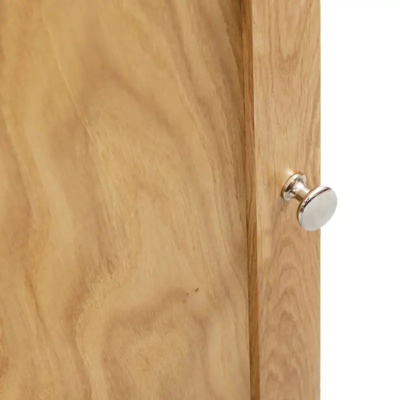 Houten hoekopbergkast van massief eikenhout voor kleine ruimtes - Bruin / 1 - Opbergkasten & lockerkasten