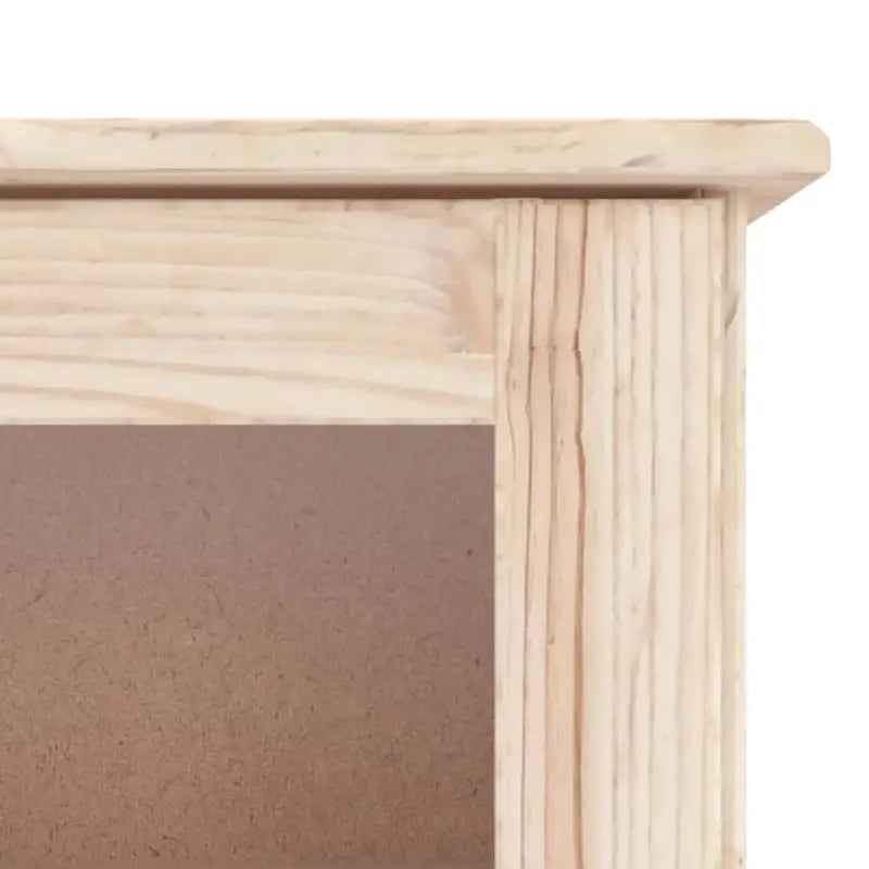 Houten hoge kast van massief grenenhout met houten knoppen - Dressoirs & buffetkasten
