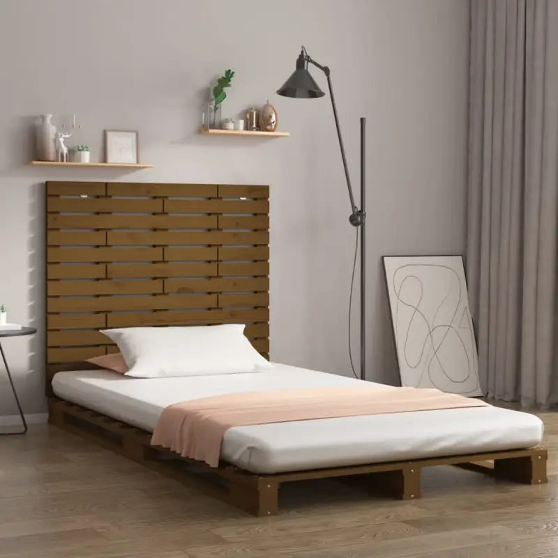Houten hoofdborden en voetborden van massief grenenhout voor slaapkamer - Honingbruin / 96 x 91.5 cm / 1 - Hoofdborden