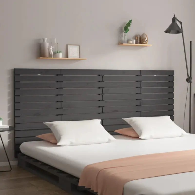 Houten hoofdborden en voetborden van massief grenenhout voor slaapkamer - Grijs / 166 x 91.5 cm / 1 - Hoofdborden