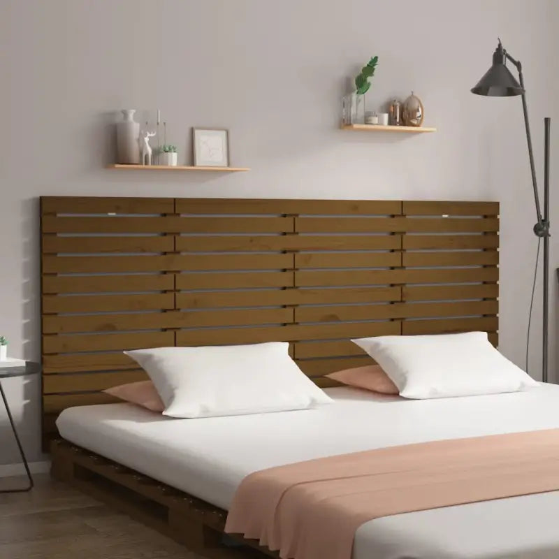 Houten hoofdborden en voetborden van massief grenenhout voor slaapkamer - Honingbruin / 156 x 91.5 cm / 1 - Hoofdborden