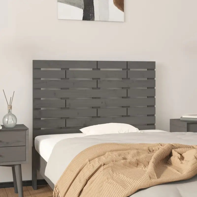 Houten hoofdborden en voetborden van massief grenenhout voor slaapkamer - Grijs / 96 x 63 cm / 1 - Hoofdborden