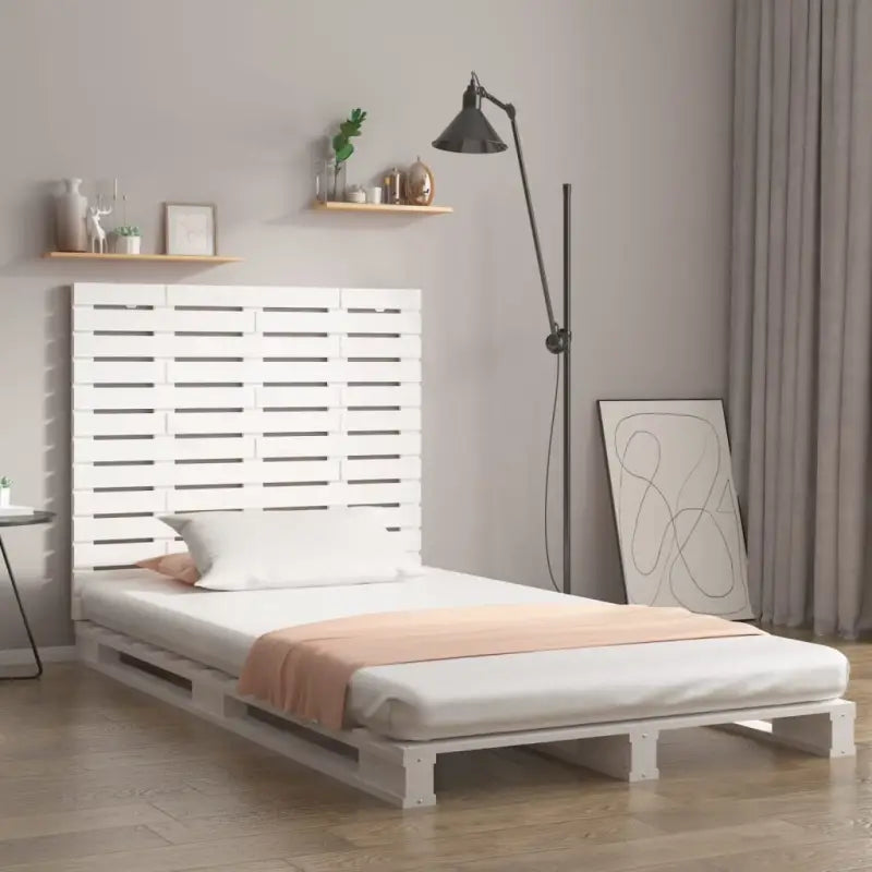 Houten hoofdborden en voetborden van massief grenenhout voor slaapkamer - Wit / 106 x 91.5 cm / 1 - Hoofdborden