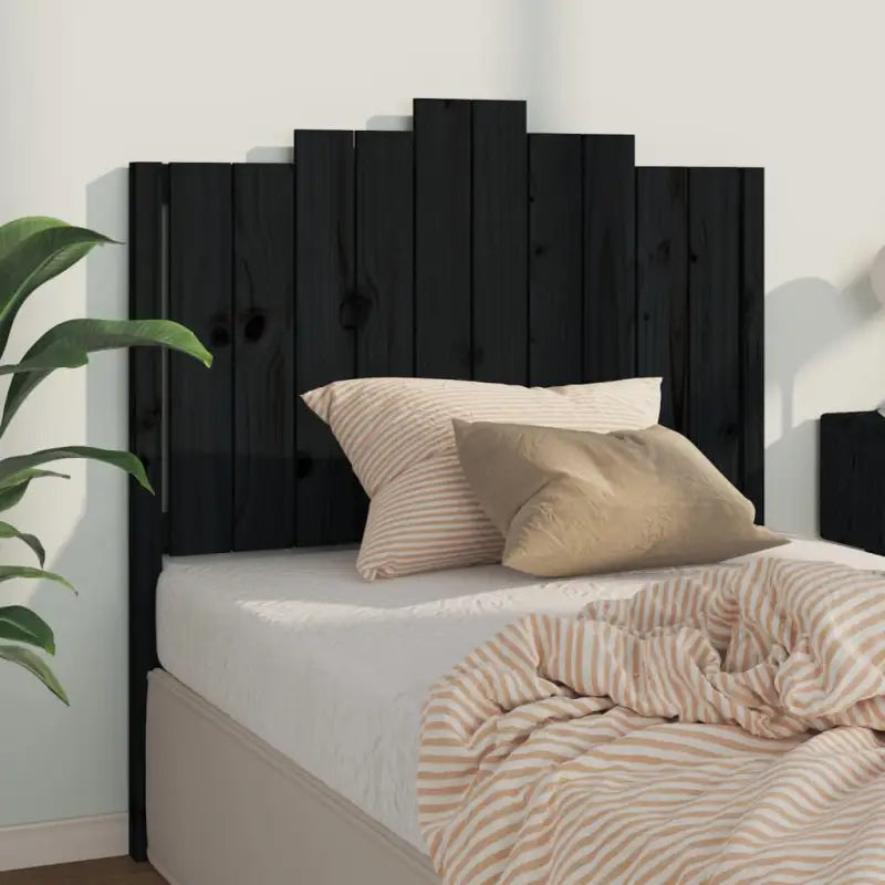 Houten hoofdborden en voetborden van massief grenenhout voor elke slaapkamer - Zwart / 106 x 110 cm / 1 - Hoofdborden