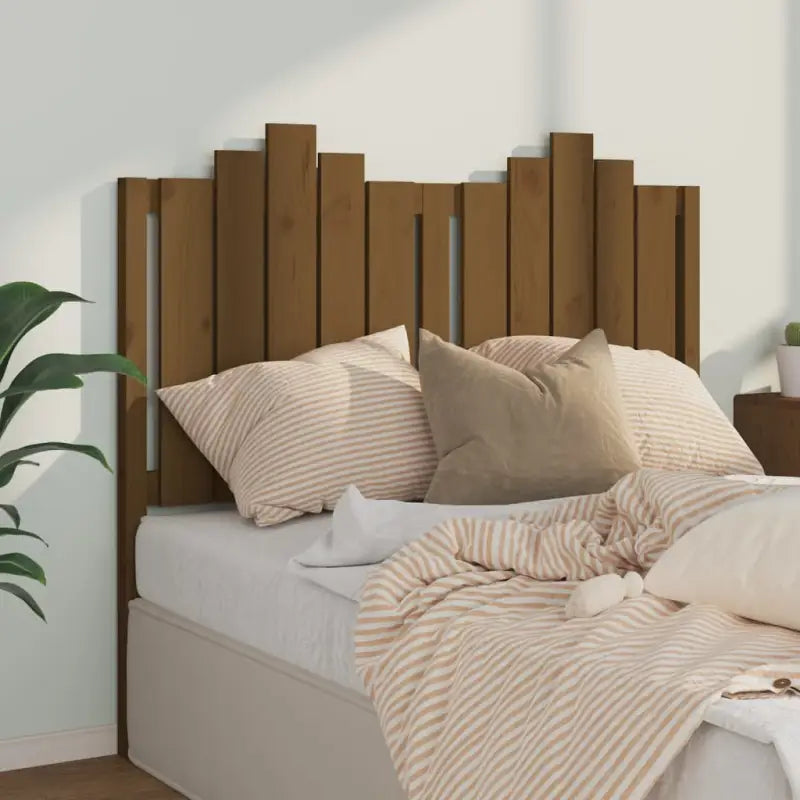 Houten hoofdborden en voetborden van massief grenenhout voor elke slaapkamer - Honingbruin / 126 x 110 cm / 1