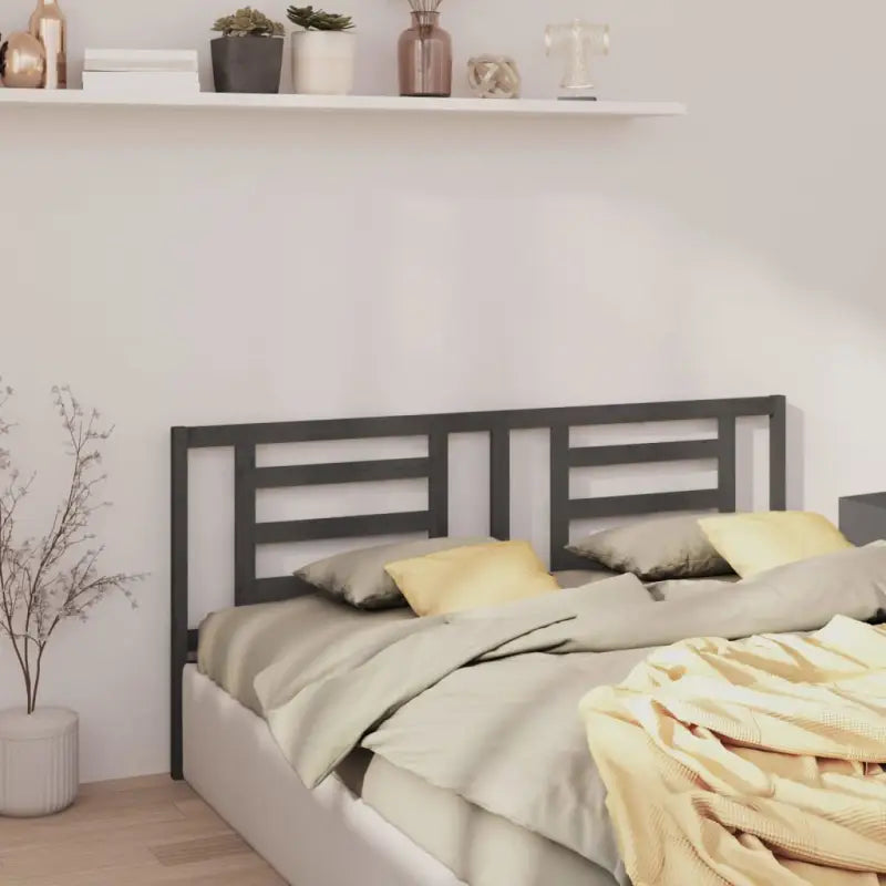 Houten hoofdborden en voetborden van massief grenenhout voor elke slaapkamer - Grijs / 156 x 100 cm / 1 - Hoofdborden