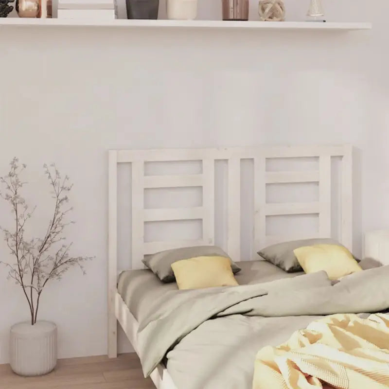 Houten hoofdborden en voetborden van massief grenenhout voor elke slaapkamer - Wit / 146 x 100 cm / 1 - Hoofdborden