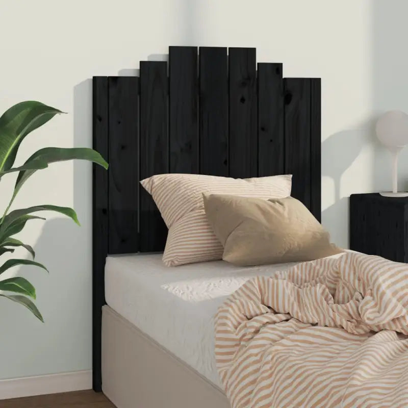 Houten hoofdborden en voetborden van massief grenenhout voor elke slaapkamer - Zwart / 81 x 110 cm / 1 - Hoofdborden