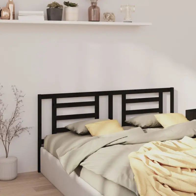 Houten hoofdborden en voetborden van massief grenenhout voor elke slaapkamer - Zwart / 206 x 100 cm / 1 - Hoofdborden