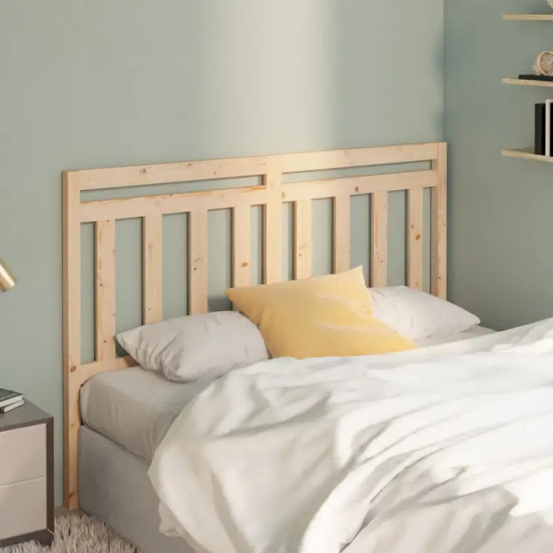 Houten hoofdeinde van massief grenenhout met trendy design - Naturel / 156 x 100 cm / 1 - Hoofdborden en voetborden