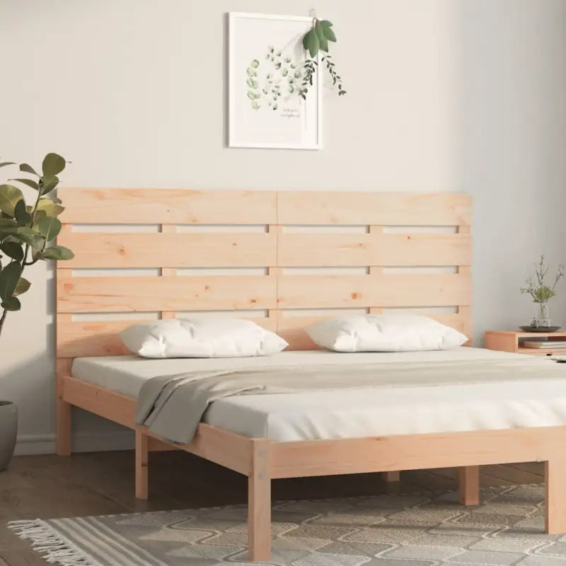Houten hoofdeinde van massief grenenhout voor een stijlvolle slaapkamer - Naturel / 180 x 80 cm / 1 - Hoofdborden