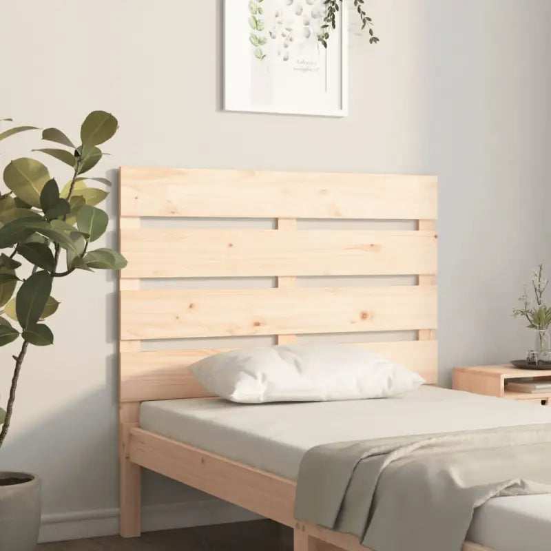 Houten hoofdeinde van massief grenenhout voor een stijlvolle slaapkamer - Naturel / 100 x 80 cm / 1 - Hoofdborden