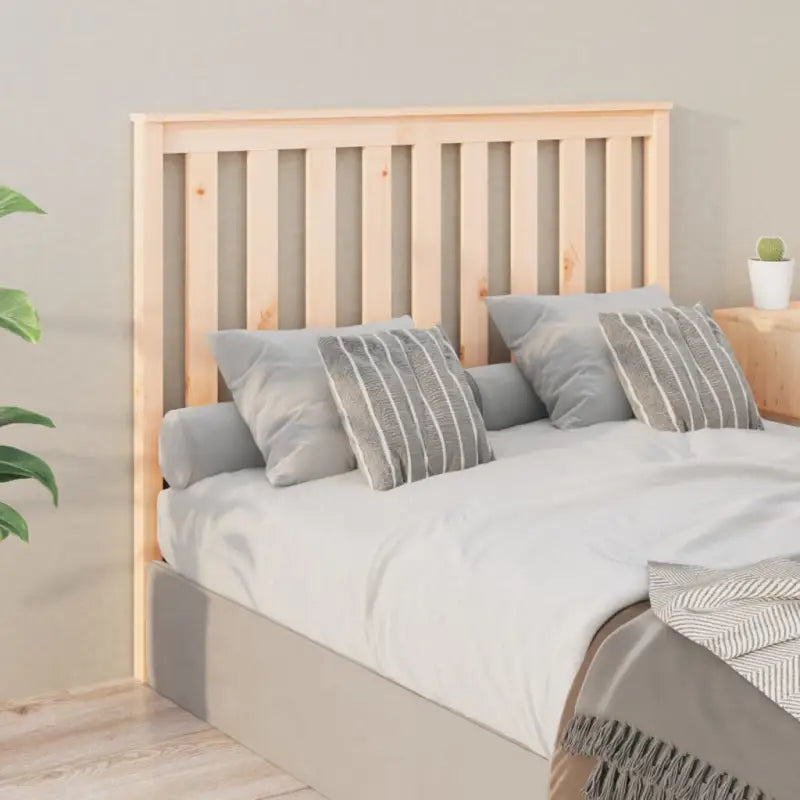 Houten hoofdeinde van massief grenenhout voor een stijlvolle slaapkamer - Naturel / 141 x 101 cm / 1 - Hoofdborden