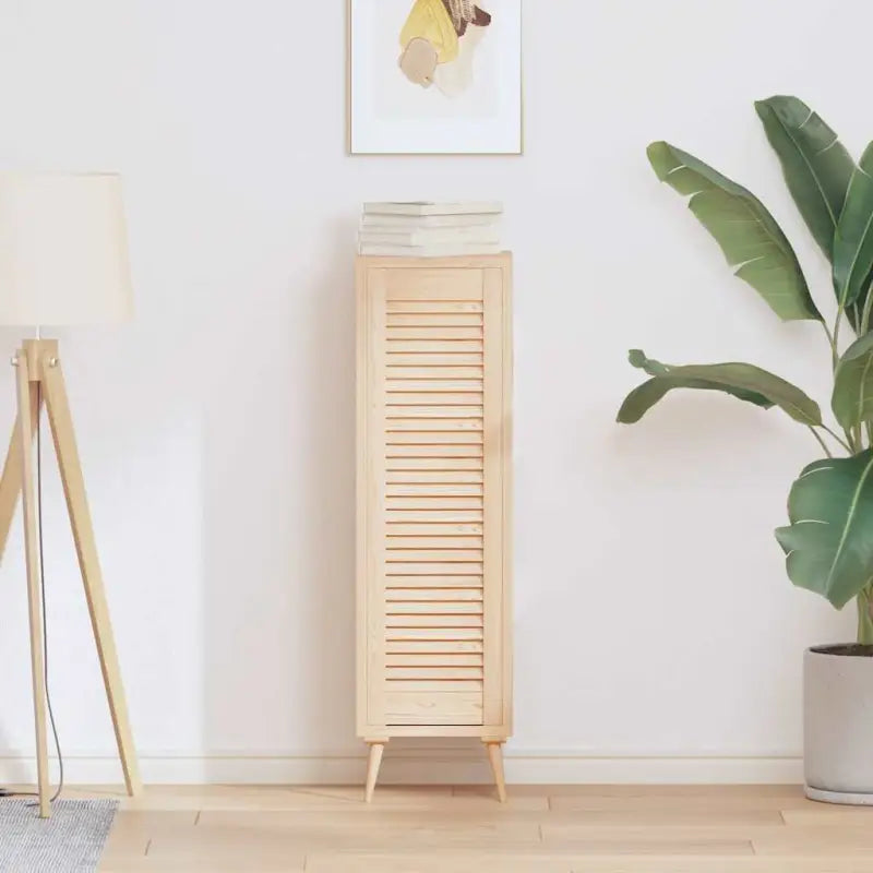 Houten kastdeuren van massief grenenhout met lamellen voor luchtcirculatie - Naturel / 99 x 29.5 cm / 1 - Kastdeuren