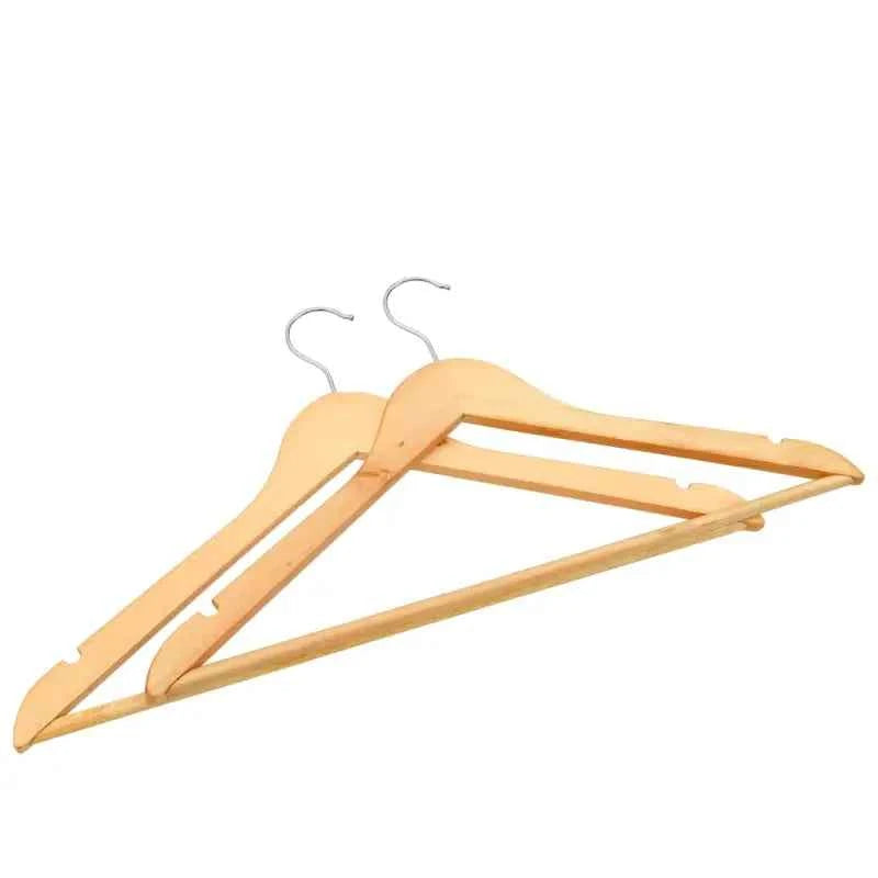 Houten kleerhangers met draaibare haak voor flexibel opbergen
