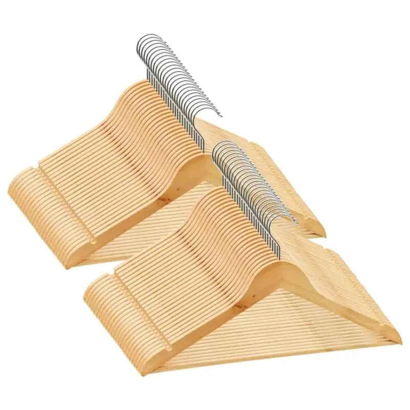 Houten kleerhangers met draaibare haak voor flexibel opbergen