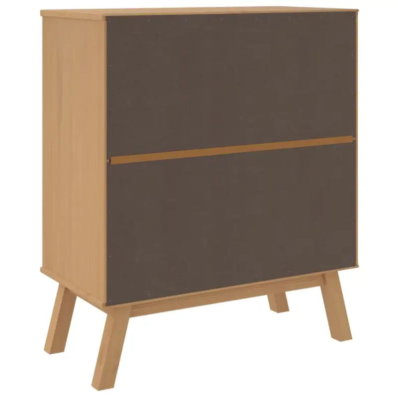 Houten ladekast met massief grenenhout en houten poten - Commodes & ladekasten