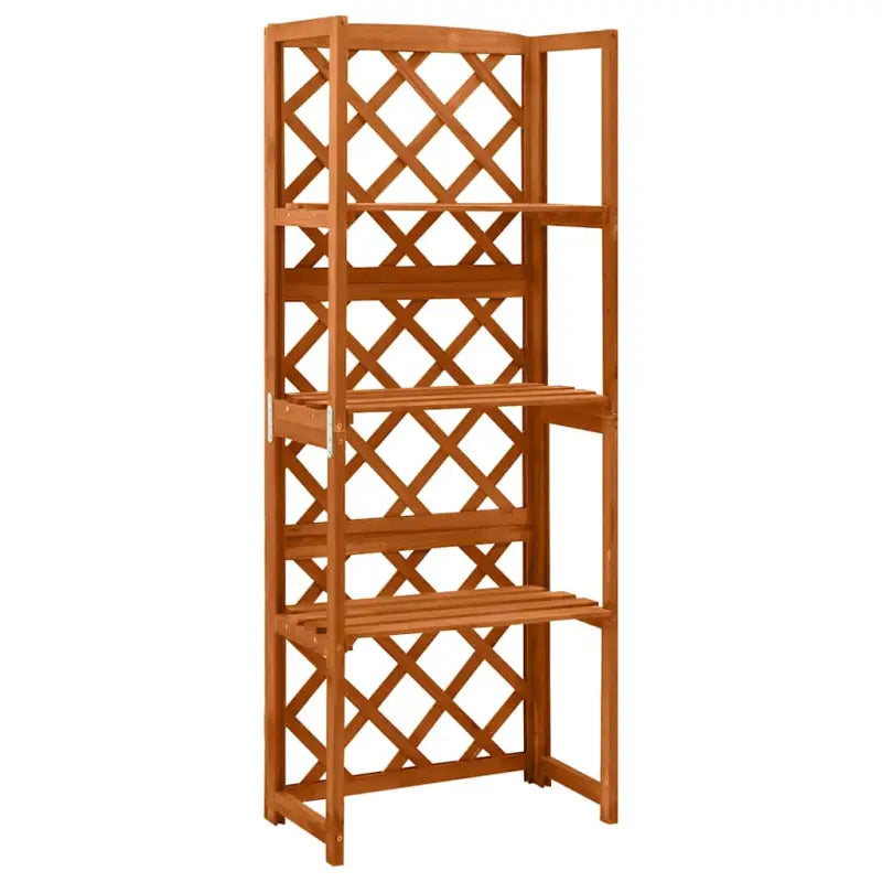 Houten Latwerk van Massief Vurenhout voor Tuin en Buitengebruik - Bruin / 1 - Tuinbogen latwerk & pergola’s