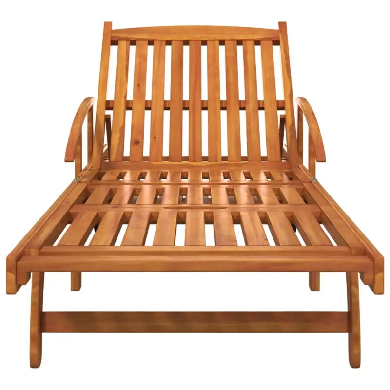 Houten Ligstoelen Set van Massief Acaciahout voor Buiten Gebruik - Ligstoelen
