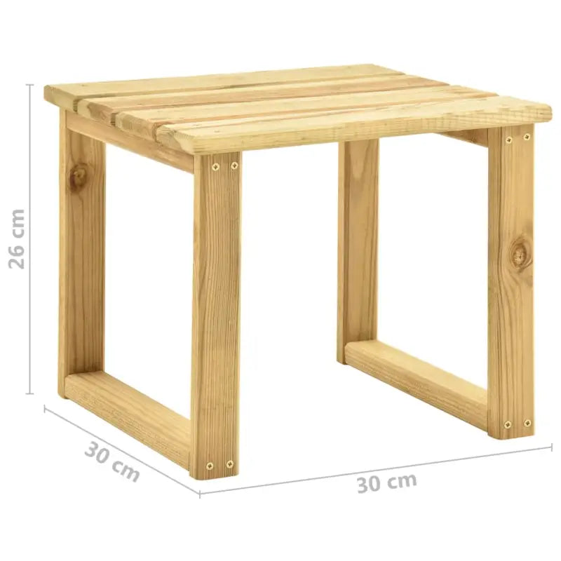 Houten Loungebed met Kussen en Tafeltje voor Buiten - Ligstoelen