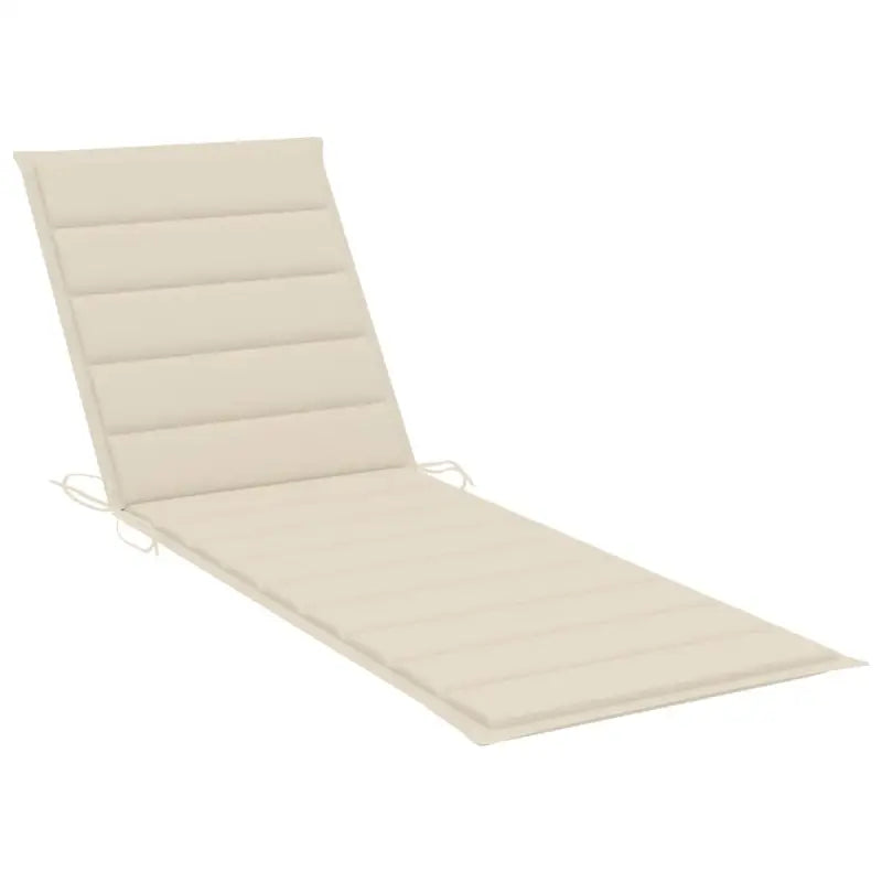 Houten Loungebed met Kussen en Tafeltje voor Buiten - Ligstoelen
