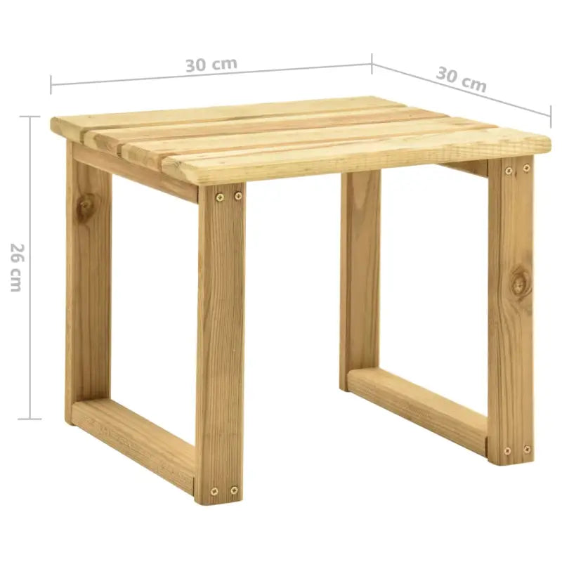 Houten Loungebed met Kussen en Tafeltje voor Buiten - Ligstoelen