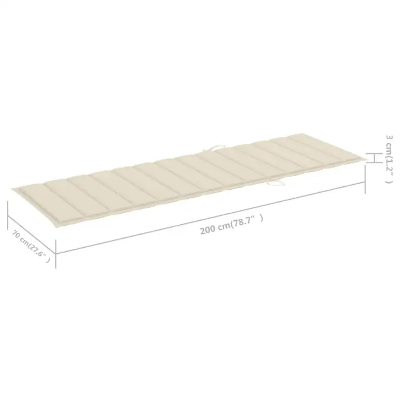 Houten loungebed met kussens voor buiten in rustieke stijl - Ligstoelen
