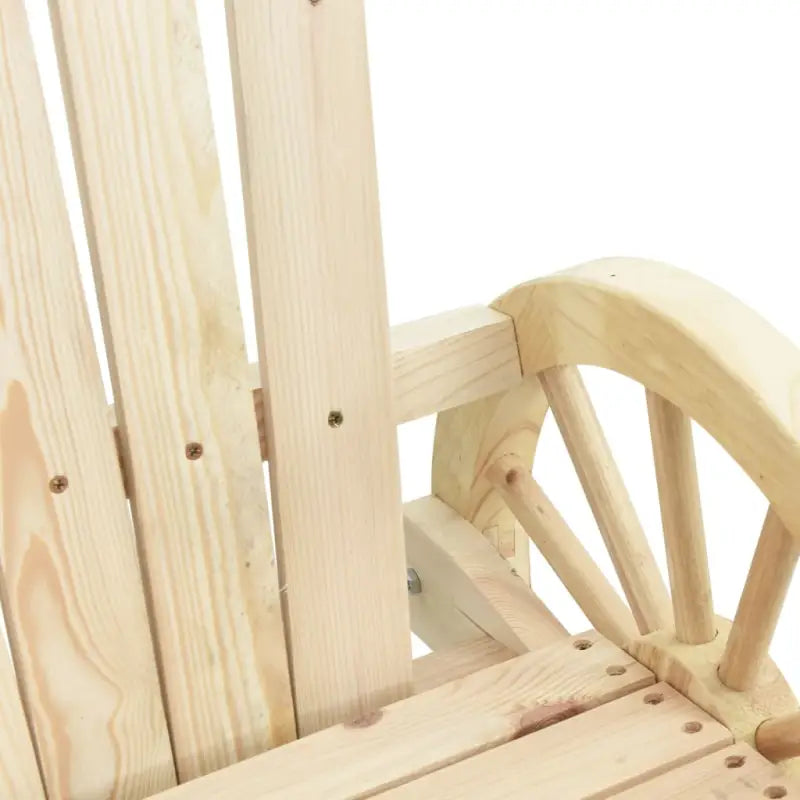 Houten loungeset Adirondack met massief vurenhout en afmetingen - Naturel / Stoel - Tuinsets