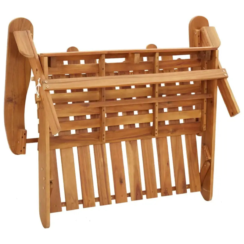 Houten loungeset in Adirondack stijl van massief acaciahout met olieafwerking - Tuinsets