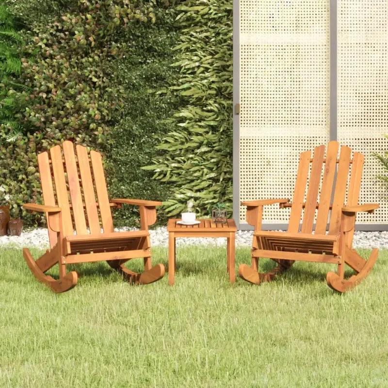 Houten loungeset in Adirondack stijl van massief acaciahout - Tuinsets